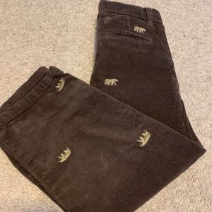 Gymboree 5T Bear corduroy pants. EUC